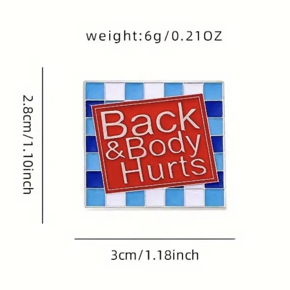 🩵 Back & Body Hurts Pin - Picture 6 of 6